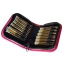 Taschenapotheke Soft für 12 Röhrchen magenta ohne Glasröhrchen