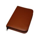 Taschenapotheke Soft für 60 Glasröhrchen - braun mit Klarglasröhrchen