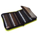 Taschenapotheke Soft für 60 Glasröhrchen - grün mit Klarglasröhrchen