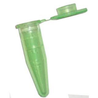 Globulibehälter 1,5ml mit Deckel - grün 1000 Stück