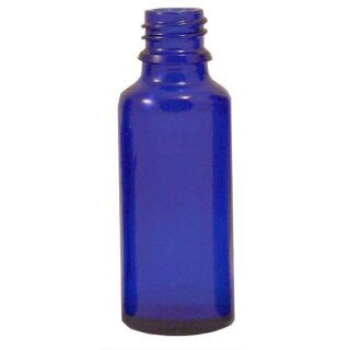 Blauglasflasche 30 ml DIN 18  1 Stück