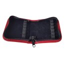 Taschenapotheke aus Rinderleder für 12 Röhrchen rot