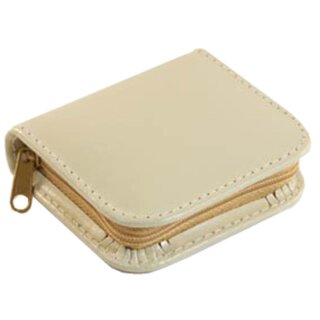 Taschenapotheke aus Rinderleder für 12 Röhrchen beige