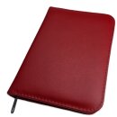 Taschenapotheke aus Rinderleder für 60 Glasröhrchen - rot
