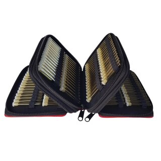 Taschenapotheke aus Rinderleder fr 180 Glasrhrchen - rot
