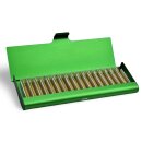 Homöopathie Alu Etui für 17 Röhrchen grün