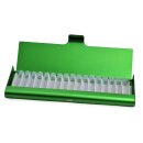 Homöopathie Alu Etui für 17 Röhrchen grün