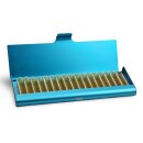 Homöopathie Alu Etui für 17 Röhrchen blau
