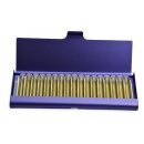 Homöopathie Alu Etui für 17 Röhrchen violett