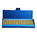 Homöopathie Alu Etui für 17 Röhrchen dunkelblau