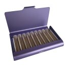 Homöopathie Alu Etui für 9 Röhrchen violett ohne Glasröhrchen