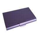 Homöopathie Alu Etui für 9 Röhrchen violett mit Klarglasröhrchen