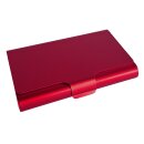 Homöopathie Alu Etui für 9 Röhrchen rot ohne Glasröhrchen