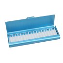 Homöopathie Alu Etui für 17 Röhrchen blau...