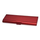 Homöopathie Alu Etui für 17 Röhrchen rot ohne Glasröhrchen