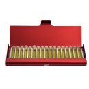 Homöopathie Alu Etui für 17 Röhrchen rot ohne Glasröhrchen