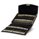 Taschenapotheke für 60 Glasröhrchen braun