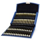 Taschenapotheke für 60 Glasröhrchen blau mit...