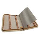 Taschenapotheke aus Rindleder für 60 Glasröhrchen - beige ohne Glasröhrchen
