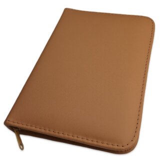 Taschenapotheke aus Rindleder für 60 Glasröhrchen - braun ohne Glasröhrchen