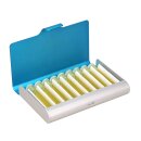 Homöopathie Alu Etui für 9 Röhrchen blau-silber