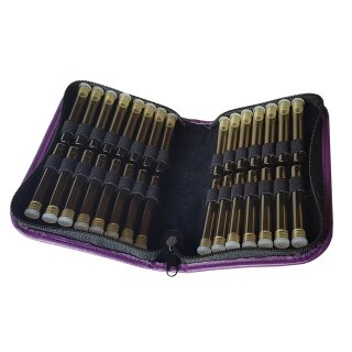 Taschenapotheke Solero fr 30 Glasrhrchen - violett