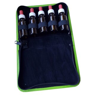 Flaschen Etui für 5 x  5-10-15-20 ml Flaschen grün