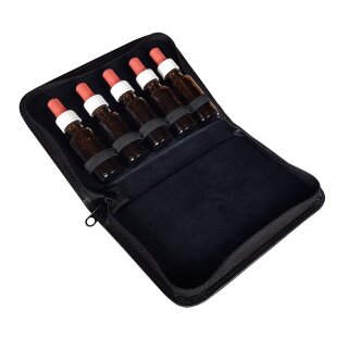 Flaschen Etui für 5 x  5-10-15-20 ml Flaschen schwarz