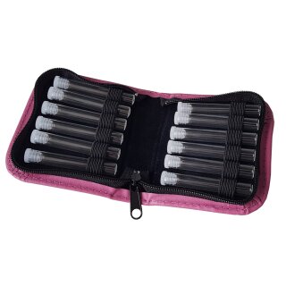Taschenapotheke aus Rindleder fr 12 Rhrchen magnolie