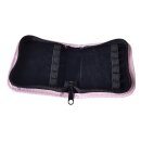Taschenapotheke aus Rindleder für 12 Röhrchen rosa