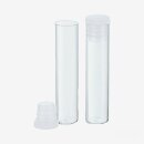 Flachbodengläser 50 x  Ø12mm mit Lamellenstopfen