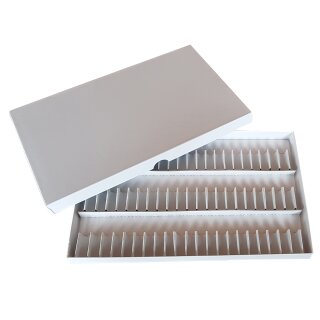 Testsatz Karton für 54 Gläser  Ø 12 mm ohne Glasröhrchen