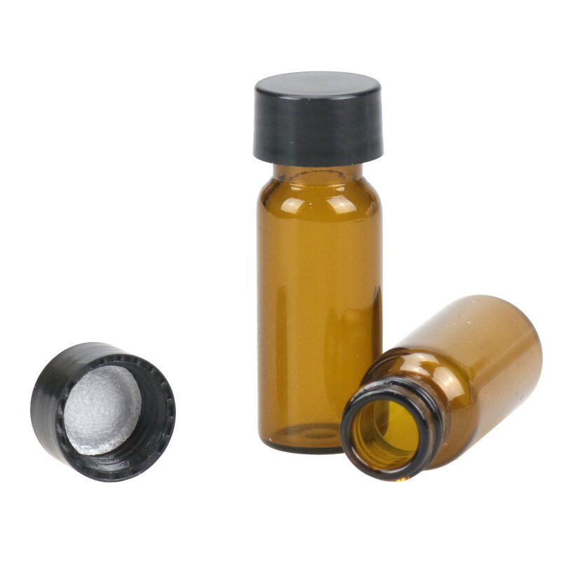 Mini Glasflasche 2ml mit Schraubdeckel - Homöopathie Bedarf - Ihr Fac