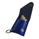 Schlüsselanhänger für 3 Röhrchen - blau