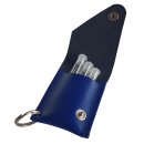 Schlüsselanhänger für 3 Röhrchen - blau