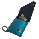 Schlüsselanhänger für 3 Röhrchen - hellblau