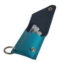 Schlüsselanhänger für 3 Röhrchen - hellblau