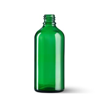 Grünglasflasche 100 ml DIN 18 - 1 Stück