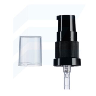 Lotionspumpe schwarz m. Schutzkappe