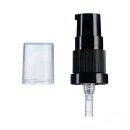 Lotionspumpe schwarz m. Schutzkappe